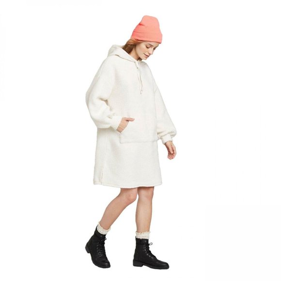 sherpa sweater dress